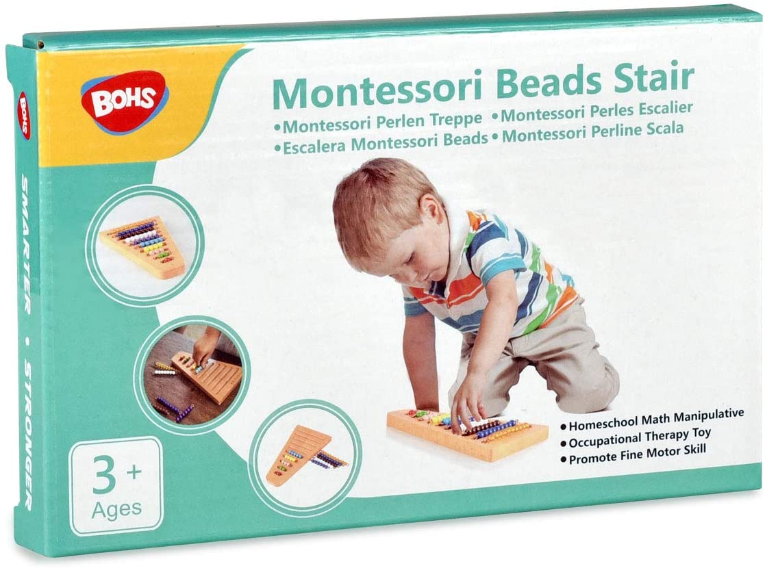 100 perles Montessori 8 mm