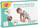 Escalera de cuentas Montessori 1-10 con soporte-materiales manipulativos de matemáticas Montessori-juguetes educativos de aprendizaje preescolar 