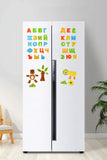 Rompecabezas magnético de animales con alfabeto ruso - Tablero de dibujo de madera multifuncional - Juguetes de aprendizaje y educación para niños de 3 años en adelante 