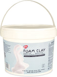 BOHS White Squishy Slime and Modeling Foam Clay, Air Dry, para proyectos escolares de artes y manualidades, 3 libras / 1.36 KG, edad 3 años y más 
