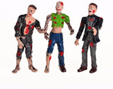 BOHS Zombie Dolls Figuras de acción Juguetes - Paquete de regalo - Articulaciones articuladas Modelo en miniatura - 4 pulgadas - Paquete de 6 