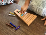 Montessori 1-10 Bead Stair with Holder - Montessori Math Manipulatives Materials - Preschool Learning Educational Toys